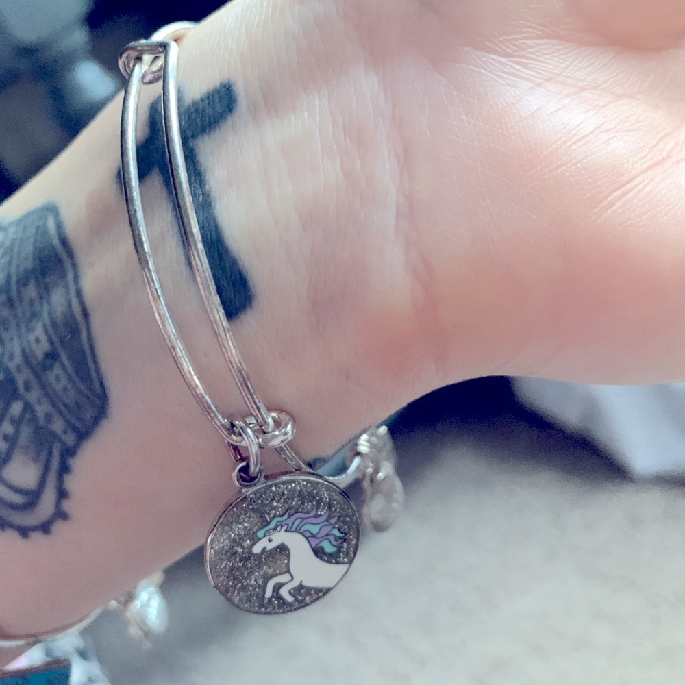 Alex and Ani unicorn charm bracelet